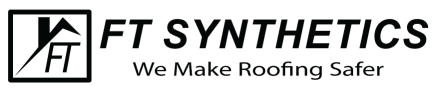 A black and white logo of syntech