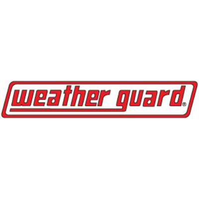 Weather Guard logo in red and white.