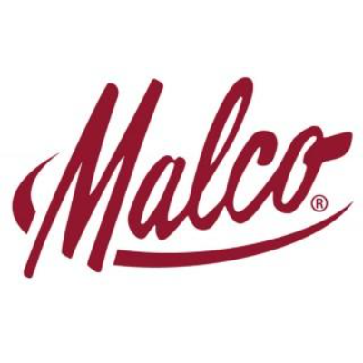 Malco logo with red script text.